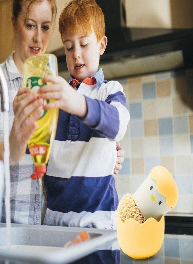 وي3 ليفة تنظيف المطبخ برسومات كرتونية لطيفة من we3 (أصفر) - Image 4